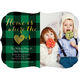 Green Plaid Home Holiday Photo Moving Announcements Image 3 of 6